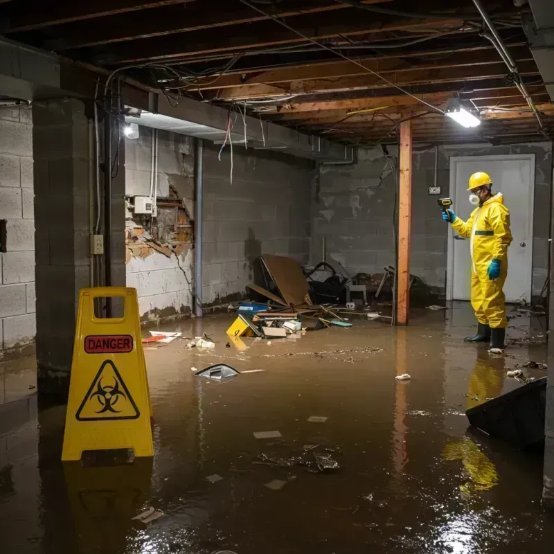 Flooded Basement Electrical Hazard in Gleneagle, CO Property